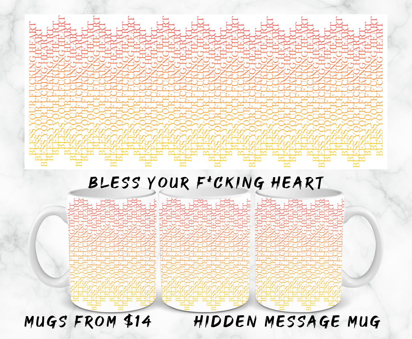 Hidden Message Mugs - 11oz & 15oz