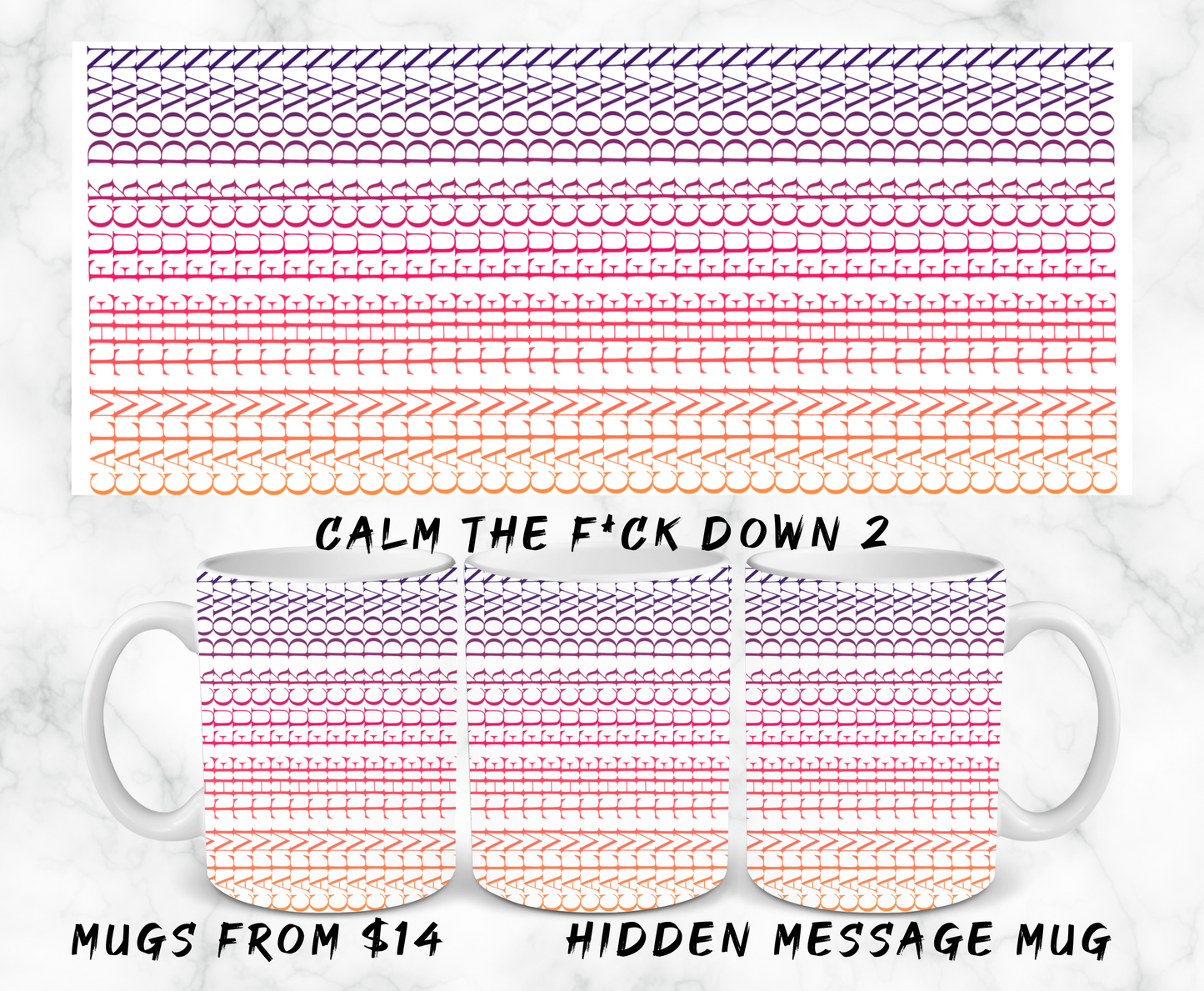 Hidden Message Mugs - 11oz & 15oz