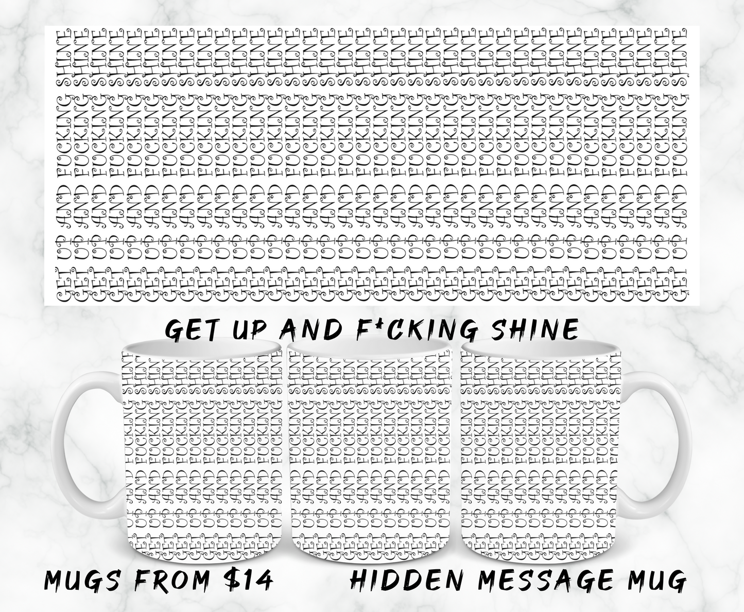 Hidden Message Mugs - 11oz & 15oz