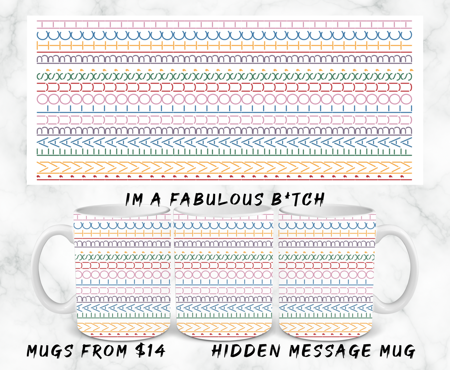 Hidden Message Mugs - 11oz & 15oz