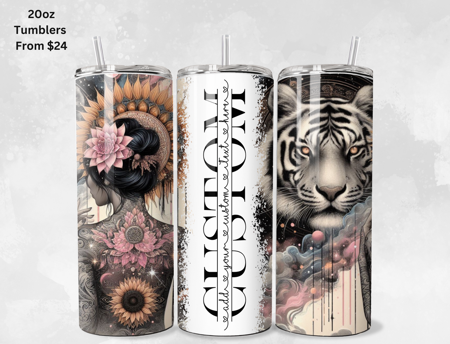 Custom Name Tumblers - 20oz & 30oz