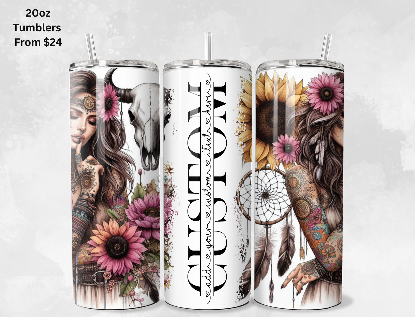 Custom Name Tumblers - 20oz & 30oz