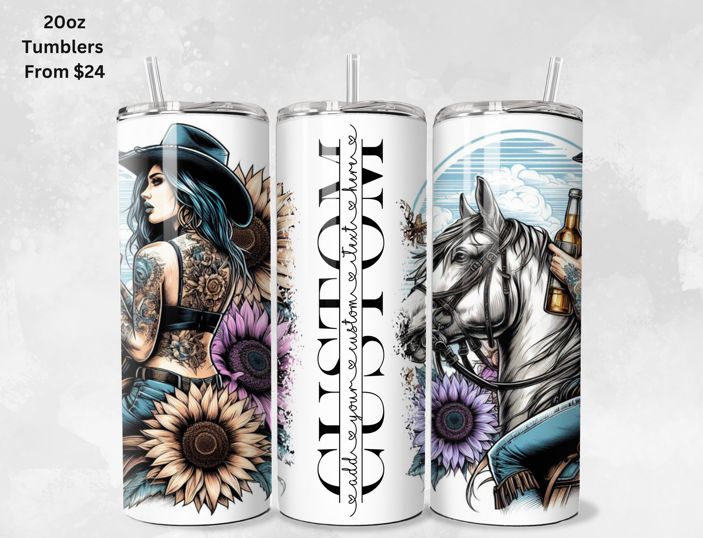 Custom Name Tumblers - 20oz & 30oz