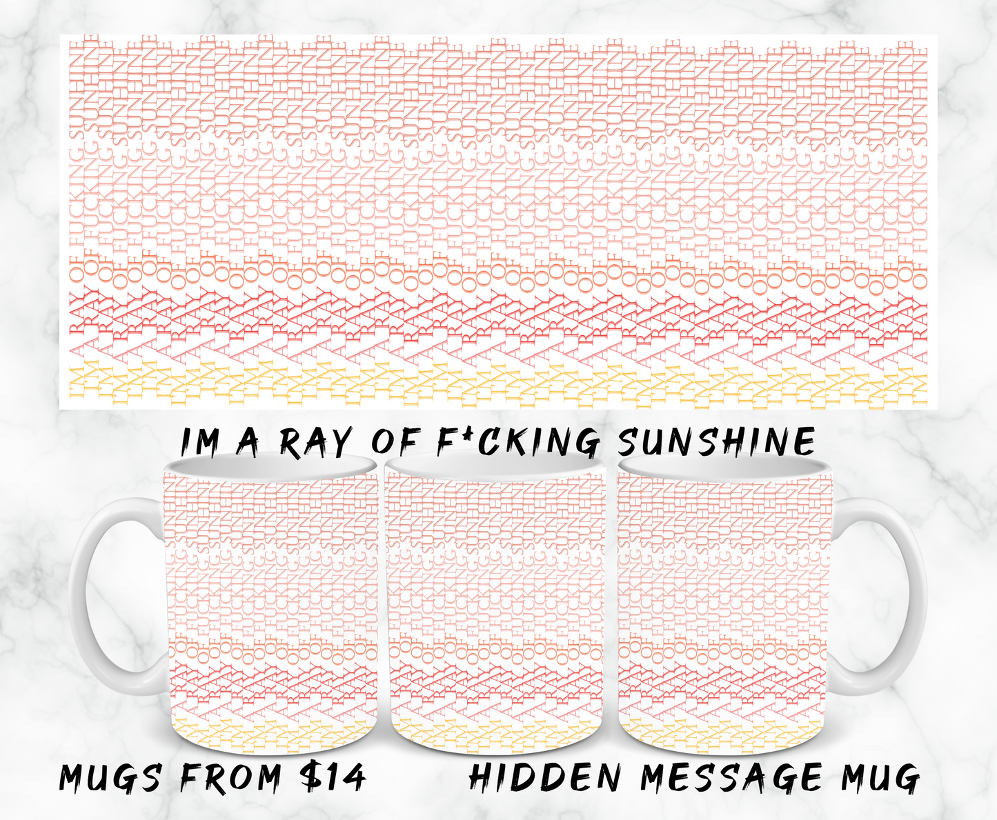 Hidden Message Mugs - 11oz & 15oz