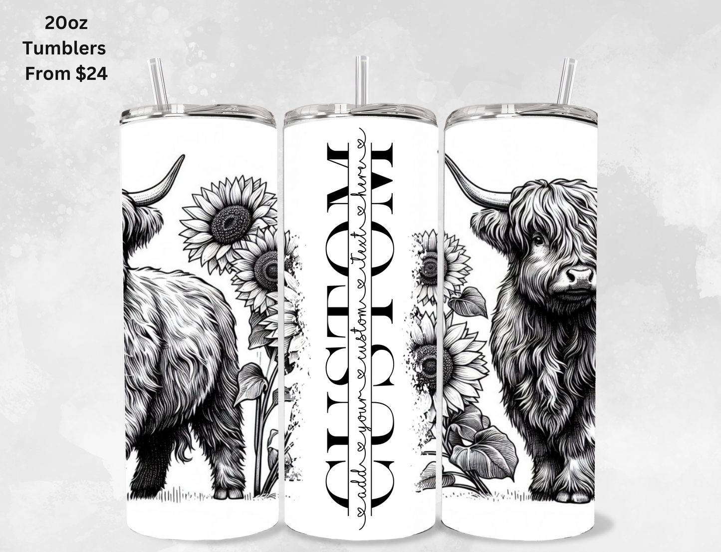 Custom Name Tumblers - 20oz & 30oz