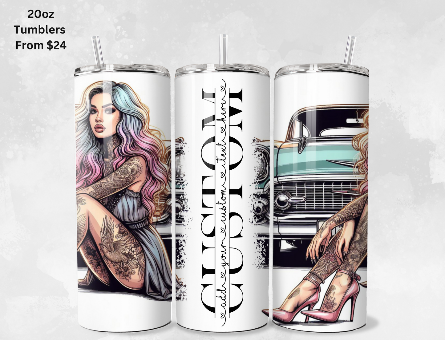 Custom Name Tumblers - 20oz & 30oz